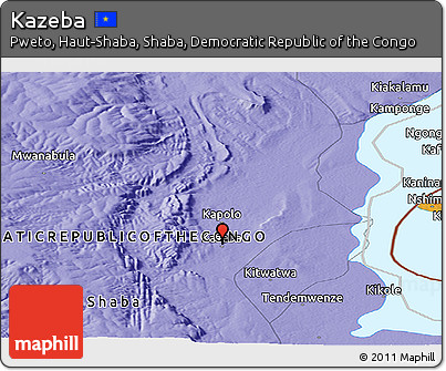 Political Panoramic Map of Kazeba