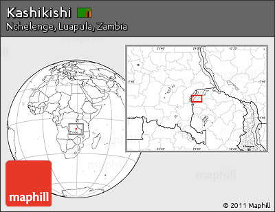 Blank Location Map of Kashikishi