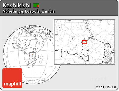 Blank Location Map of Kashikishi