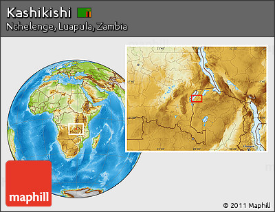 Physical Location Map of Kashikishi