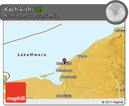 Physical Panoramic Map of Kashikishi