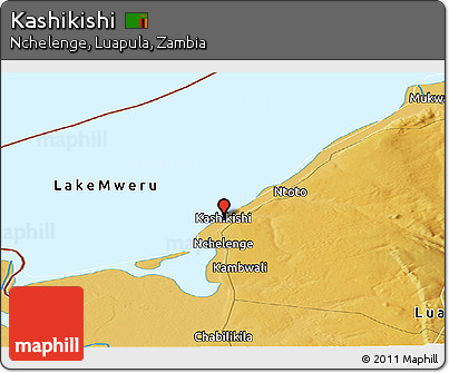 Physical Panoramic Map of Kashikishi