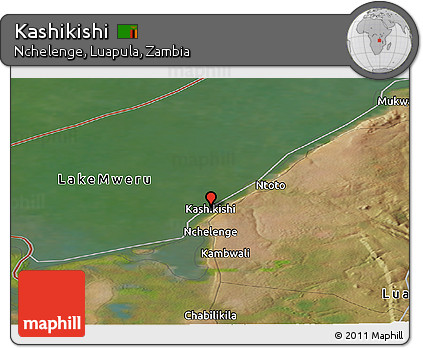 Satellite Panoramic Map of Kashikishi