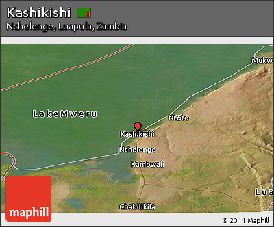 Satellite Panoramic Map of Kashikishi