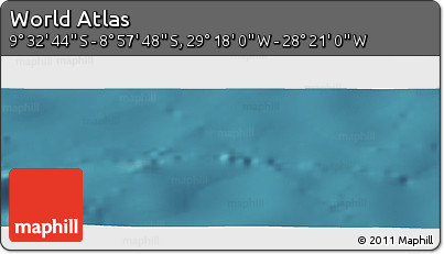 Satellite Panoramic Map of the Area around 9° 15' 16" S, 28° 49' 30" W