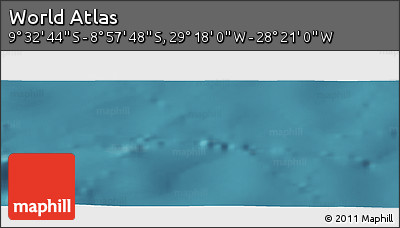 Satellite Panoramic Map of the Area around 9° 15' 16" S, 28° 49' 30" W