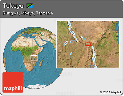 Satellite Location Map of Tukuyu