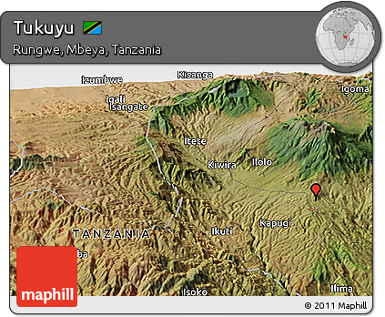 Satellite Panoramic Map of Tukuyu