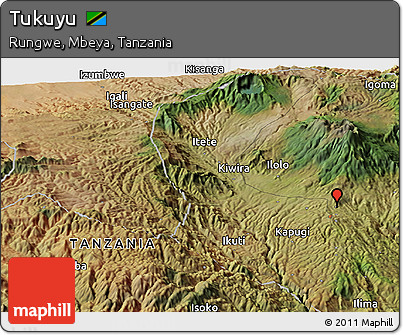 Satellite Panoramic Map of Tukuyu