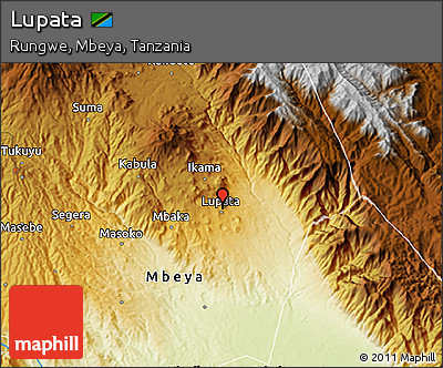 Physical 3D Map of Lupata