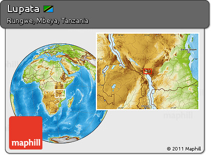 Physical Location Map of Lupata