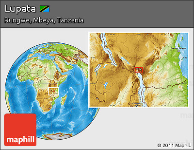 Physical Location Map of Lupata