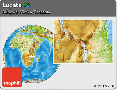 Physical Location Map of Lupata