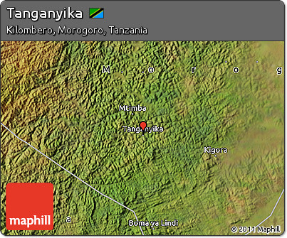 Satellite Map of Tanganyika