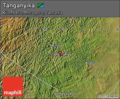 Satellite Map of Tanganyika