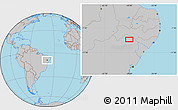 Gray Location Map of the area around 9° 15' 16" S, 39° 1' 29" W