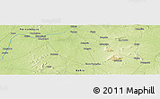Physical Panoramic Map of the area around 9° 15' 16" S, 39° 52' 30" W