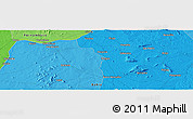 Political Panoramic Map of the area around 9° 15' 16" S, 39° 52' 30" W
