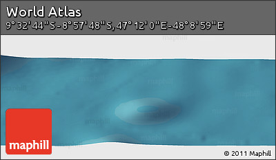 Satellite Panoramic Map of the Area around 9° 15' 16" S, 47° 40' 29" E