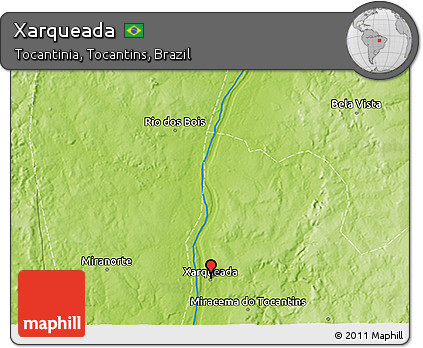 Physical 3D Map of Xarqueada