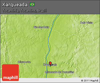 Physical 3D Map of Xarqueada