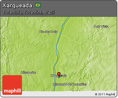 Physical 3D Map of Xarqueada