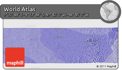 Political Panoramic Map of the Area around 9° 15' 16" S, 49° 13' 30" W