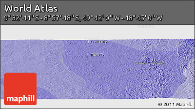 Political Panoramic Map of the Area around 9° 15' 16" S, 49° 13' 30" W