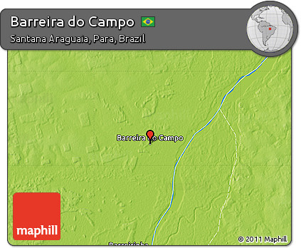 Physical Map of Barreira Do Campo