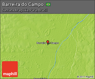 Physical Map of Barreira Do Campo