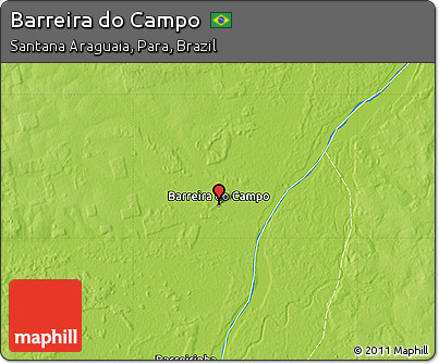 Physical Map of Barreira Do Campo