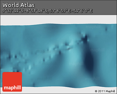 Satellite 3D Map of the Area around 9° 15' 16" S, 53° 37' 30" E