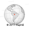 Outline Map of the Area around 9° 15' 16" S, 61° 58' 30" W, rectangular outline