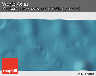 Satellite 3D Map of the Area around 9° 15' 16" S, 62° 7' 30" E