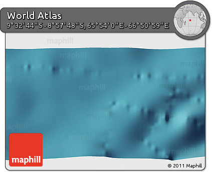Satellite 3D Map of the Area around 9° 15' 16" S, 66° 22' 30" E