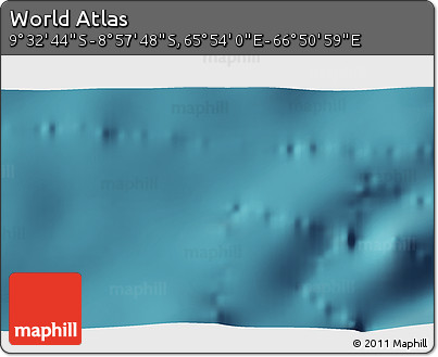 Satellite 3D Map of the Area around 9° 15' 16" S, 66° 22' 30" E