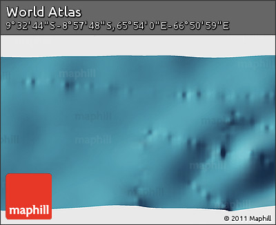 Satellite 3D Map of the Area around 9° 15' 16" S, 66° 22' 30" E