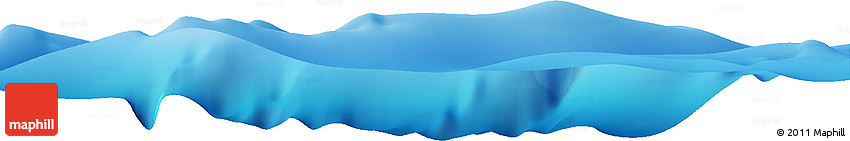 Shaded Relief Horizon Map of the Area around 9° 15' 16" S, 67° 13' 29" E