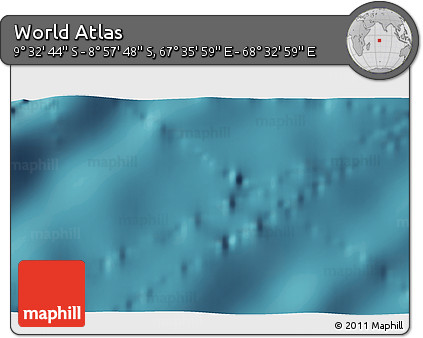 Satellite 3D Map of the Area around 9° 15' 16" S, 68° 4' 29" E