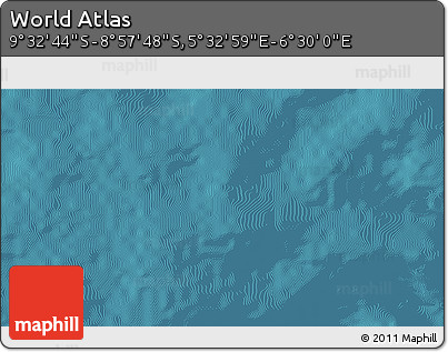 Satellite 3D Map of the Area around 9° 15' 16" S, 6° 1' 30" E