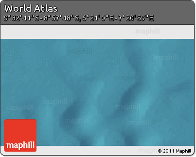 Satellite 3D Map of the Area around 9° 15' 16" S, 6° 52' 30" E