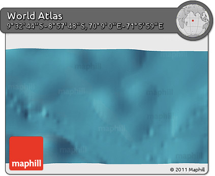 Satellite 3D Map of the Area around 9° 15' 16" S, 70° 37' 30" E