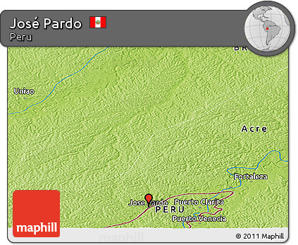 Physical Panoramic Map of José Pardo