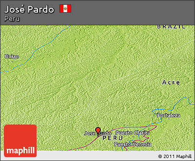 Physical Panoramic Map of José Pardo