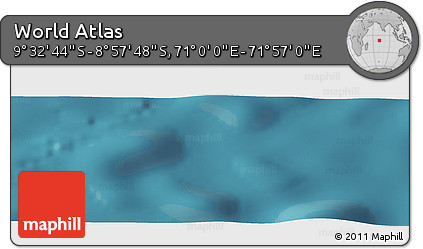 Satellite Panoramic Map of the Area around 9° 15' 16" S, 71° 28' 29" E