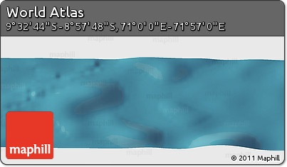 Satellite Panoramic Map of the Area around 9° 15' 16" S, 71° 28' 29" E