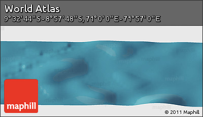 Satellite Panoramic Map of the Area around 9° 15' 16" S, 71° 28' 29" E