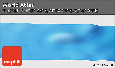 Physical Panoramic Map of the Area around 9° 15' 16" S, 72° 19' 29" E