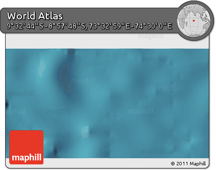 Satellite 3D Map of the Area around 9° 15' 16" S, 74° 1' 30" E