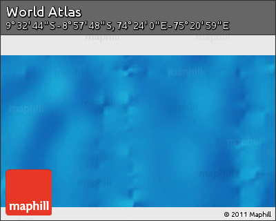 Physical 3D Map of the Area around 9° 15' 16" S, 74° 52' 30" E